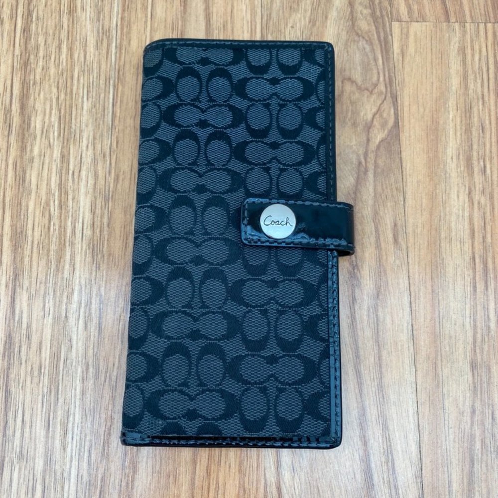 Coach Signature Snap Wallet